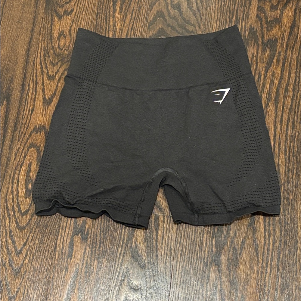 Gymshark Black Bike Shorts Moisture-Wicking Performance